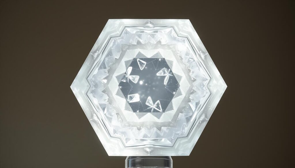 sistema hexagonal da calcita ótica